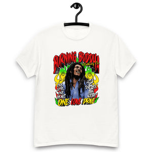 Bob Marley One Love White T-Shirt Burning Buddha Clothing