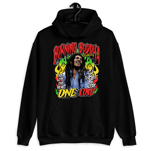 Bob Marley 'One Love' Hoodie - Burning Buddha Clothing Co.