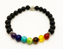 7 Power Chakra Lava Stone Bracelet